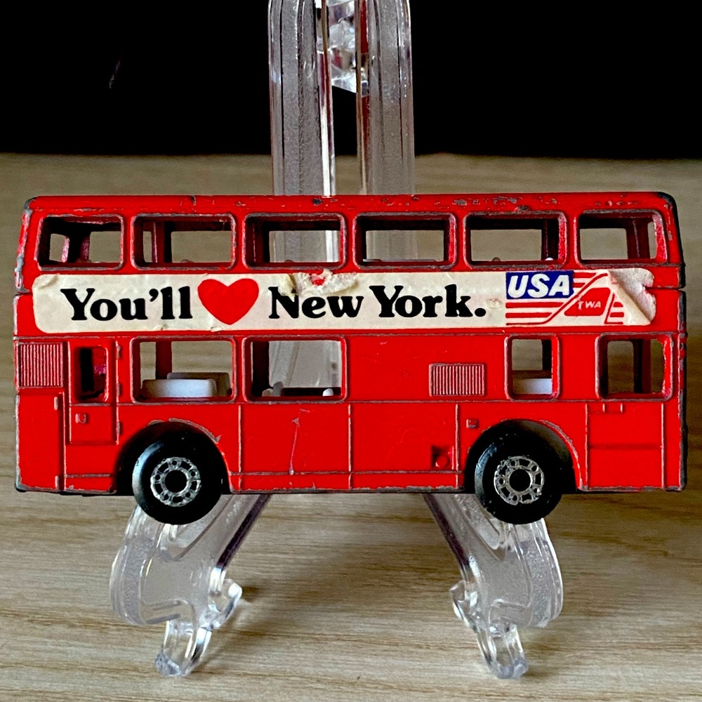 1981 matchbox double-decker LEYLAND TITAN  you'll love New York   1/124